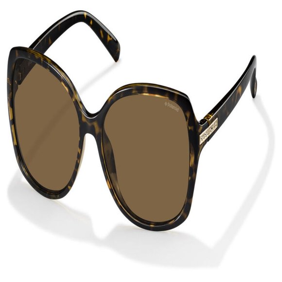 Polaroid Rectangle Women Havana Acetate Frame main image 2